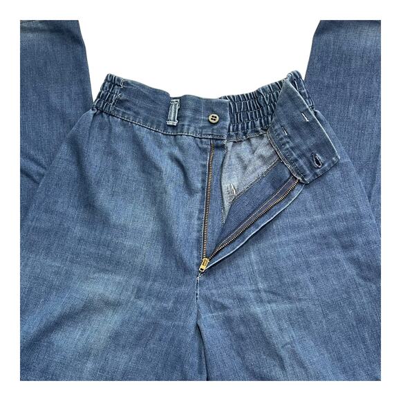 Vintage Ms. Paquette High-Rise Flare Jeans | Elastic Waist | Wide Leg | Size S - Picture 6 of 10